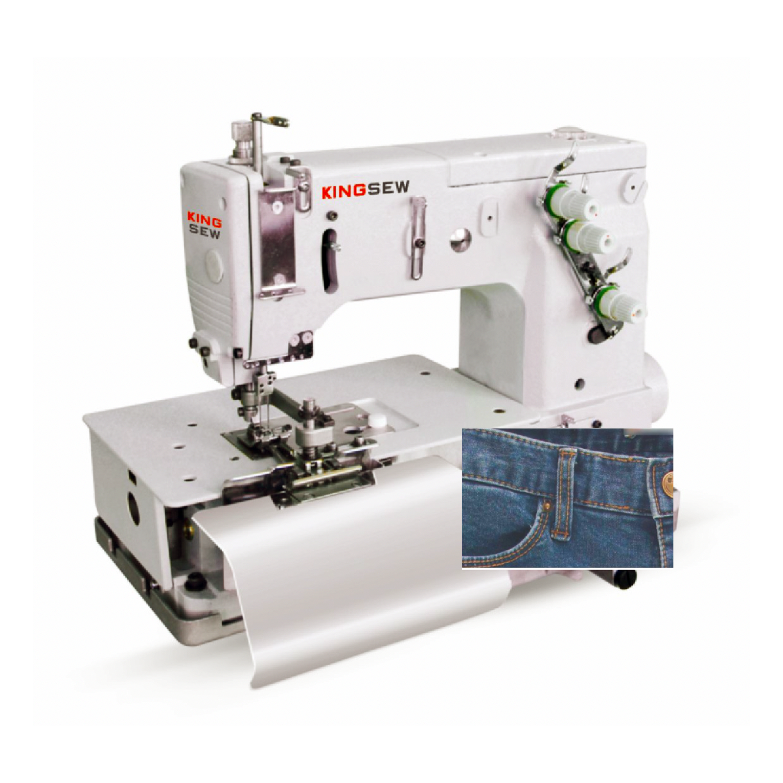 Kingsew KS-GNDJ-2000C Belt-Loop Sewing Machine with Knives