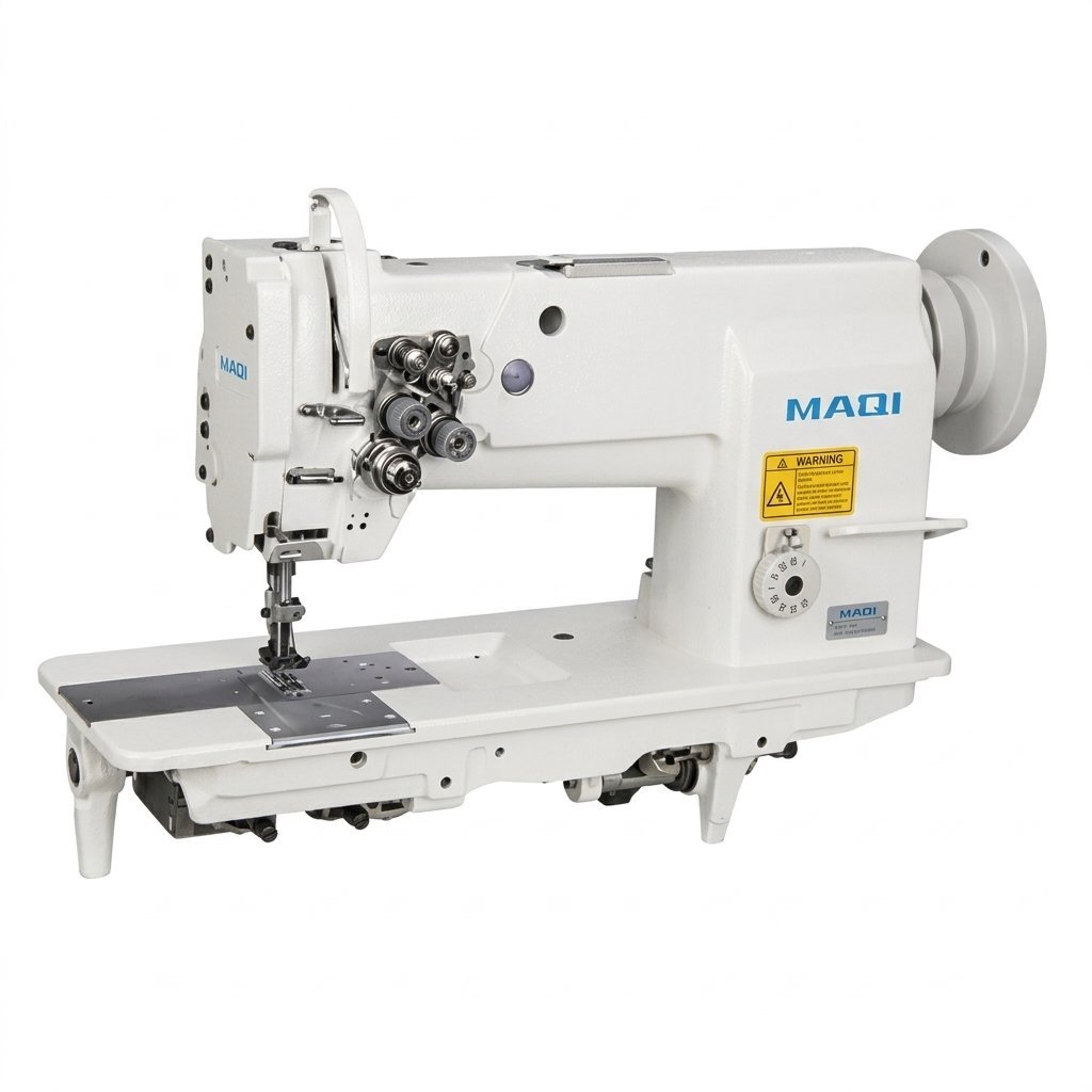 Maqi LS-4420 Double-Needle Unison Feed Heavy-Duty Lockstitch Sewing Machine